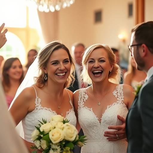 Event photography capturing a joyful wedding celebration
