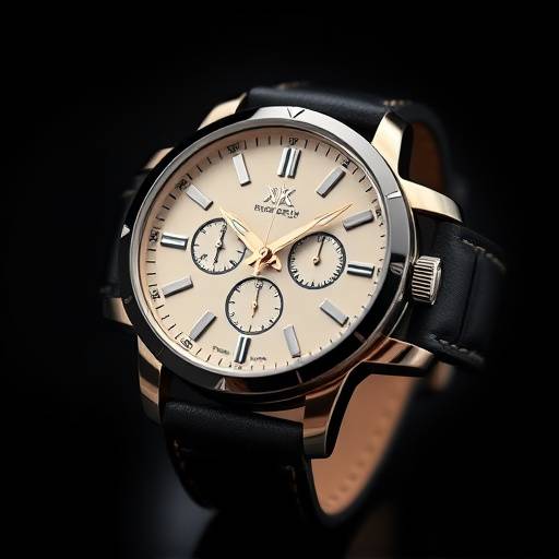 Product photoshoot of a luxurious men's watch